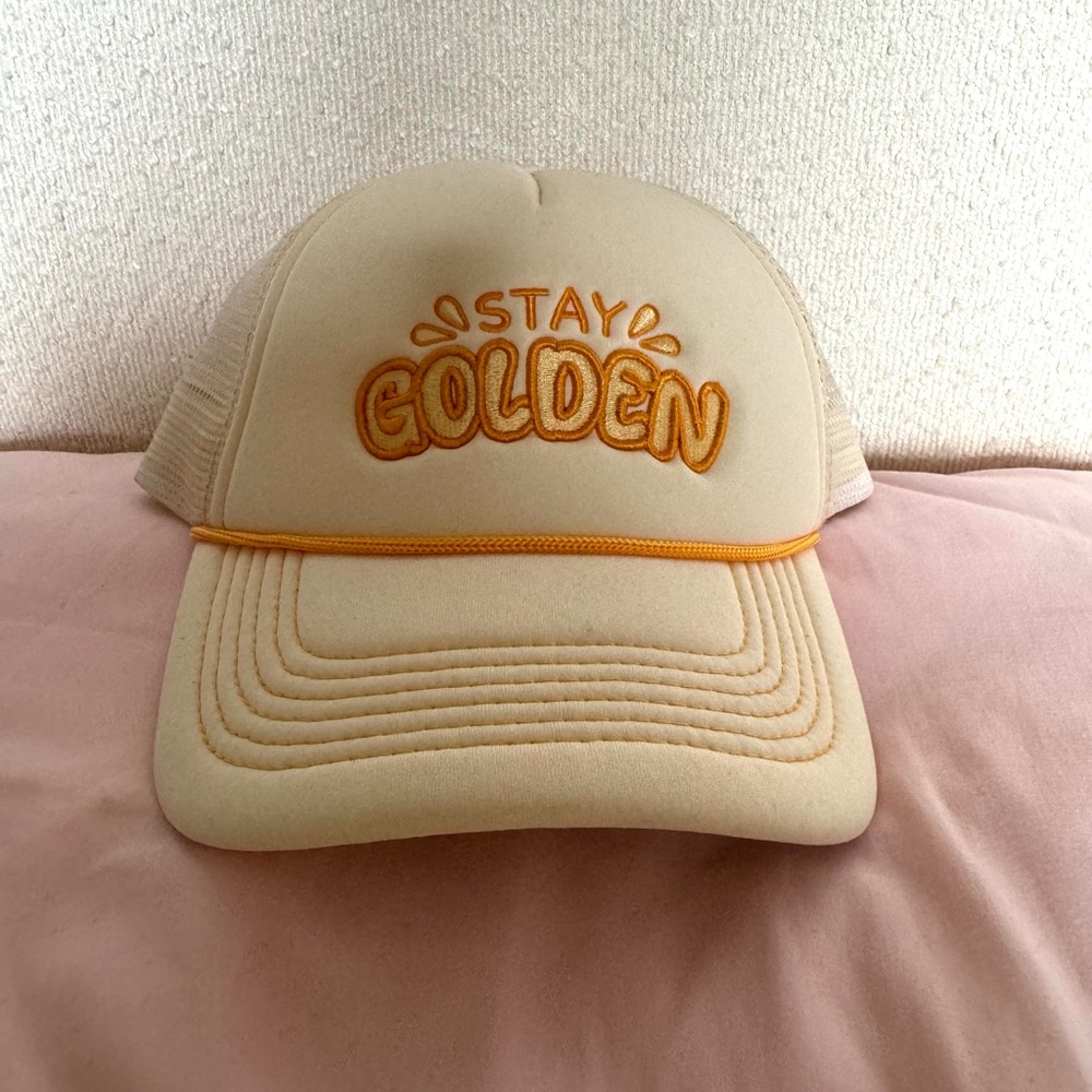 Stay Golden snap back trucker hat